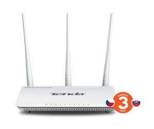 Tenda F3 - Wireless-N Router 802.11b/g/n, 300Mb/s, 1x WAN, 3x LAN, 3x Ext. Ant. - VÝPREDAJ