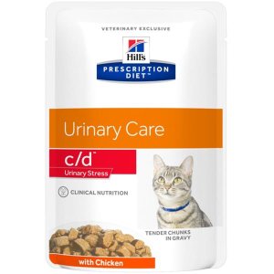 Hill's Prescription Diet Feline C/D kaps. Chicken Urinary Stress 12 x 85 g - VÝPREDAJ