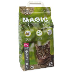 Mačkolit MAGIC CAT Litter Woodchips 10l - 2,5 kg - VÝPREDAJ