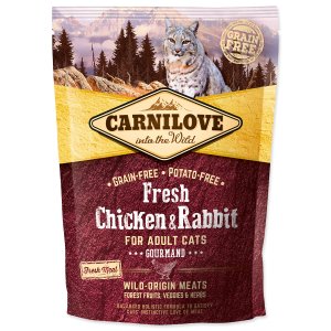 CARNILOVE Fresh Chicken & Rabbit Gourmand for Adult cats - 400 g - VÝPREDAJ