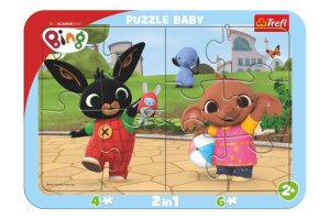 Trefl Puzzle Bing sa hrá 2v1 / 10 dielikov, Baby - VÝPREDAJ