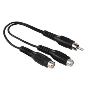 Adaptér subwoofera, cinch zástrčka - 2 cinch zásuvky - VÝPREDAJ