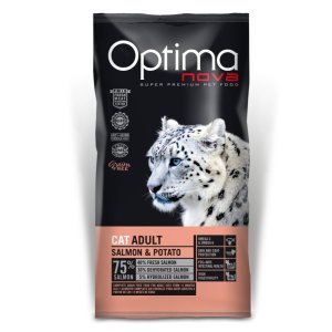 OPTIMAnova Cat Salmon &amp; Potato GF 2 kg - VÝPREDAJ