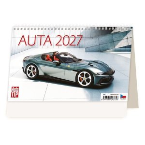 Stolový kalendár 2027 Autá - VÝPREDAJ