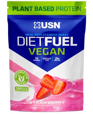 USN Diet Fuel Vegan 880 g jahoda - VÝPREDAJ