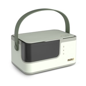 NENO Box na ohrievanie vlhčených utierok Abrazo s nočným svetlom, 2 teplotami a adaptérom do auta - VÝPREDAJ