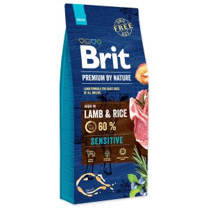 Krmivo Brit Premium by Nature Sensitive Lamb 15kg - VÝPREDAJ