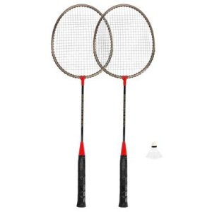 Spokey BADMNSET1 Súprava na bedminton - 2 rakety, košíček, obal - VÝPREDAJ