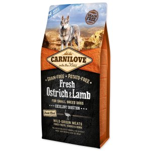 Krmivo Carnilove Dog Small Breed Fresh Ostrich & Lamb 6kg - mix variant či farieb - VÝPREDAJ