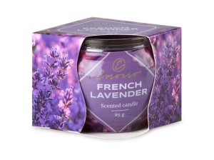 Emocio Sklo Dekor 70x62 mm French Lavender, vonná sviečka - VÝPREDAJ