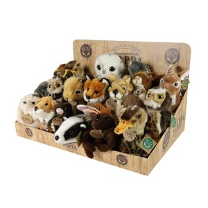 Displej exkluzívny plyš lesné zvieratá ECO-FRIENDLY - VÝPREDAJ
