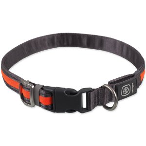 Obojok Dog Fantasy USB LED nylonový svietiaci SM oranžový 1,9x35-50cm - VÝPREDAJ