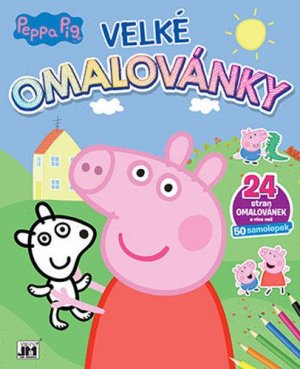 Peppa Pig - Veľké omaľovánky - VÝPREDAJ