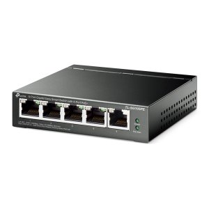 TP-LINK 5-Port Gigabit Easy Smart Switch with 4-Port PoE+, 4× Gigabit PoE+ Ports, 1× Gigabit Non-PoE Ports - VÝPREDAJ