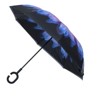 Dámsky holový dáždnik Inside Out Purple Daisy Umbrella - VÝPREDAJ