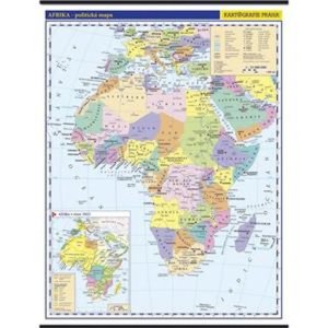 Afrika - školská nástenná politická nástenná mapa, 1:10 mil./96x126,5 cm - VÝPREDAJ