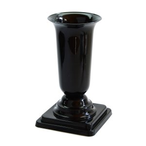 Váza cintorínsky PH záťažová 27cm čierna nová - VÝPREDAJ
