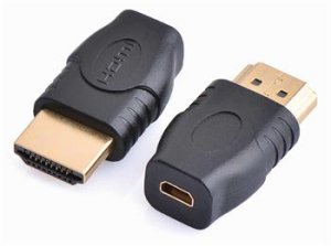 Redukcia micro HDMI Typ D samica - HDMI Typ A samec - VÝPREDAJ
