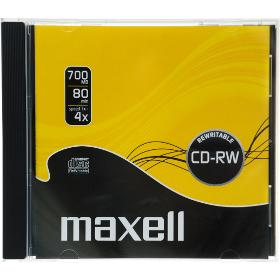 MAXELL CD-RW 700MB 4x 1PK JC 624860 - VÝPREDAJ