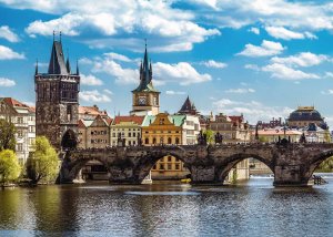 Praha: Pohľad na Karlov most 1000 dielikov - VÝPREDAJ