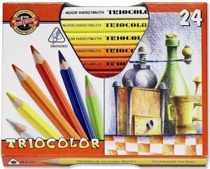 KOH-I-NOOR Trojhranné pastelky 3154 Triocolor silné 24 ks - VÝPREDAJ