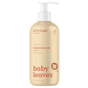 Detské telové mydlo a šampón s vôňou hruškovej šťavy Baby Leaves (Shampoo & Body Wash) 473 ml - VÝPREDAJ