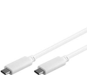 PremiumCord USB-C/malý - USB-C/malý, biely, 1m - VÝPREDAJ
