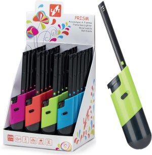 Zapaľovač PRISM 19cm plamienkový, detská poistka - mix variantov či farieb - VÝPREDAJ