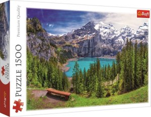 Trefl Puzzle Jazero Oeschinen, Alpy / 1500 dielikov - VÝPREDAJ