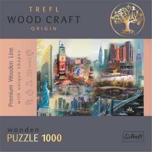 Trefl Wood Craft Origin Puzzle Koláž New York 1000 dielikov - VÝPREDAJ