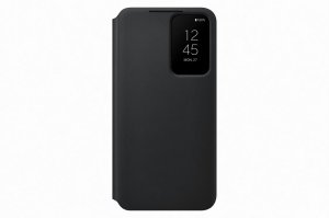 Samsung Flipové púzdro Clear View pre Samsung Galaxy S22+ Black - VÝPREDAJ