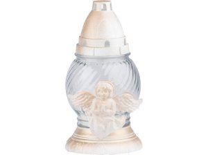 Cintorínske sklo 20 cm vklad 50g 15h. Anjel - VÝPREDAJ