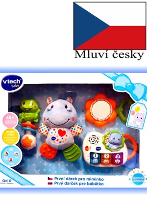 Vtech Prvý darček pre bábätko (CZ) - modrý - VÝPREDAJ