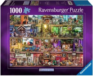 RAVENSBURGER Puzzle Psie knižnica 1000 dielikov - VÝPREDAJ