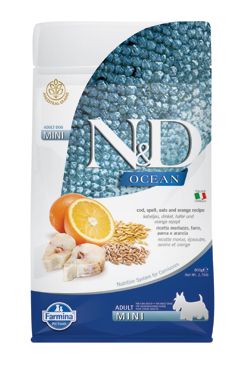 N & D OCEAN DOG LG Adult Mini Codfish & Orange 800g - VÝPREDAJ