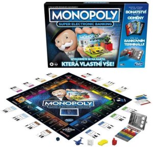 HASBRO - MONOPOLY Super Elektronické bankovníctvo CZ verzia - VÝPREDAJ