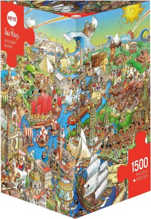 HEYE Puzzle Historická rieka 1500 dielikov - VÝPREDAJ