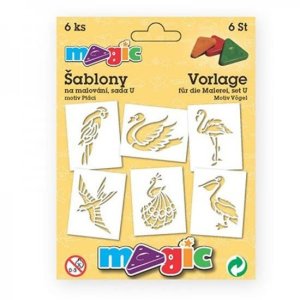 MAGIC papierové šablóny na maľovanie VTÁKY - VÝPREDAJ