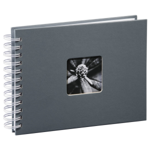 Hama album klasický špirálový FINE ART 24x17 cm, 50 strán, šedé, biele listy - VÝPREDAJ