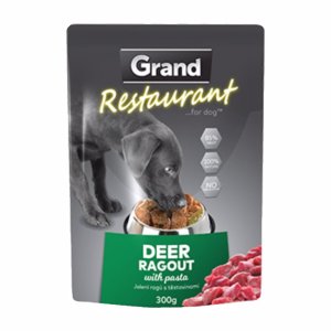Grand Restaurant Dog jelenie ragú, vrecko 300 g - VÝPREDAJ