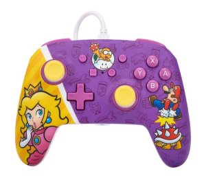 PowerA Enhanced Wired Controller pre Nintendo Switch - Princess Peach Battle - VÝPREDAJ
