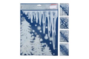 Dekorácia na okno 42x30cm - mix variantov či farieb - VÝPREDAJ