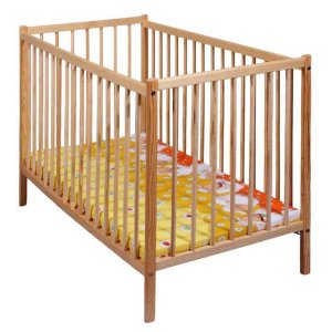Detská borovicová postieľka New Baby BASIC Dominic - prírodná - VÝPREDAJ