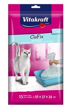 Vitakraft náhr.sáčky do Wc pre mačky CloFix 15ks - VÝPREDAJ