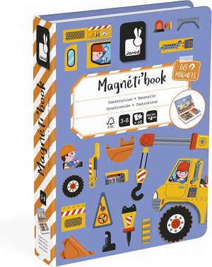 Janod Magnetická kniha Magnetibook Na stavbe - VÝPREDAJ
