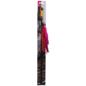 Hračka Magic Cat prút s perím 45cm - VÝPREDAJ