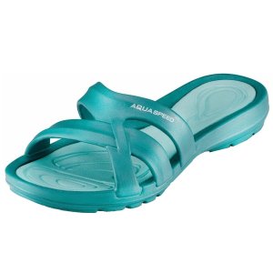 Panama dámske šľapky tyrkysová veľkosť (obuv) 40 - VÝPREDAJ