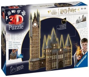 Puzzle 3D Harry Potter: Rokfortský hrad - Astronomická veža 540 dielikov (nočná edícia) - VÝPREDAJ