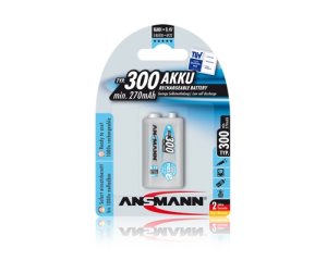 Ansmann akumulátor 9V NiMH 270 mAh (1 ks) maxE - VÝPREDAJ