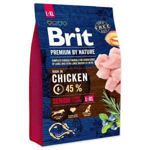 Krmivo Brit Premium by Nature Senior L+XL 3kg - VÝPREDAJ